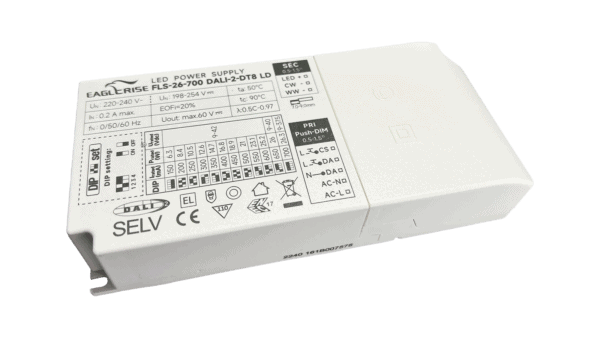 26W Tunable White LED Treiber Konstantstrom, 150-700mA, 9-42Vdc, DALI2