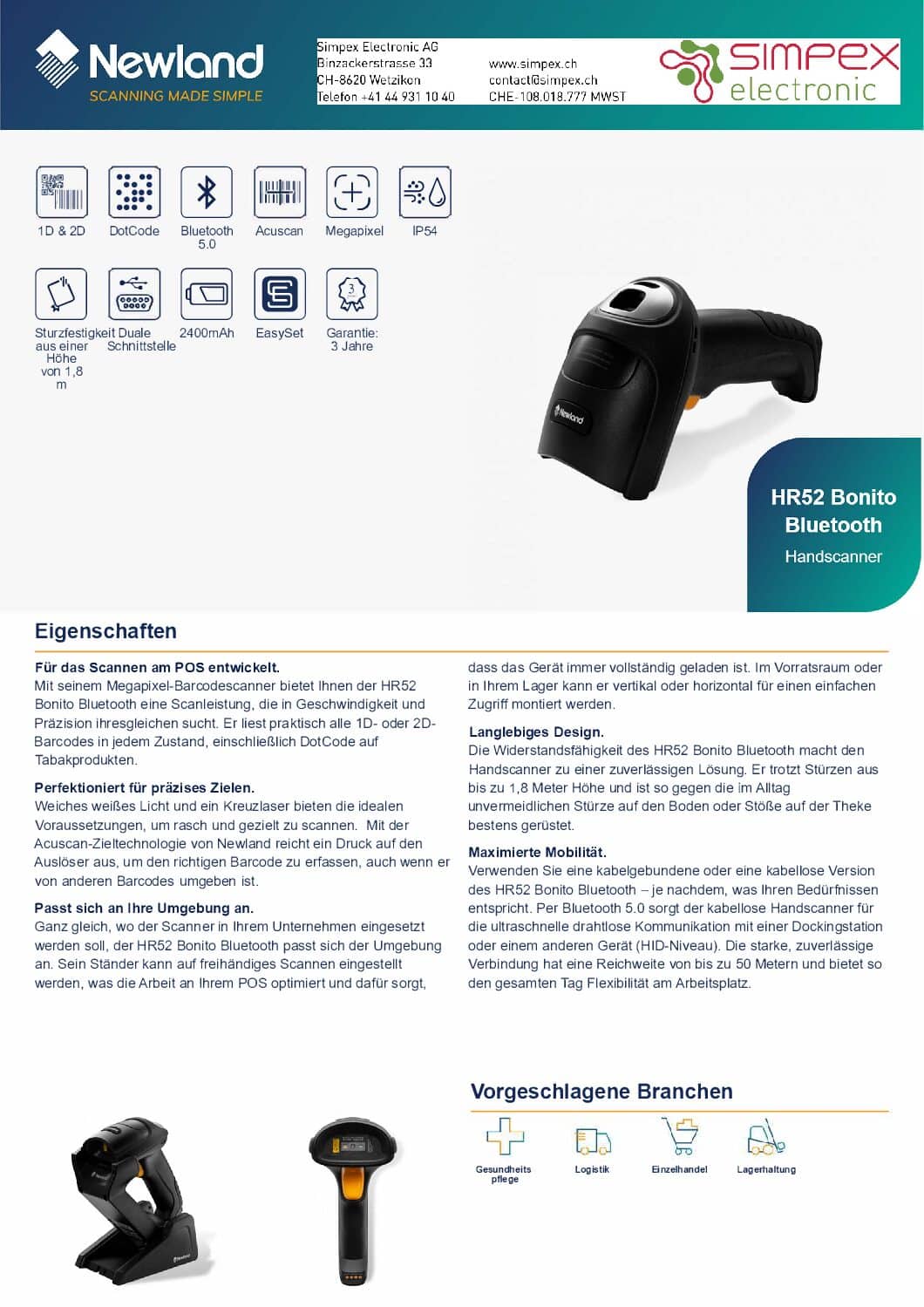 HR52 Bonito Bluetooth pdf
