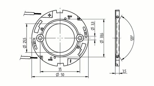 Zhaga Halterung für Samsung COB LES22 - Image 3