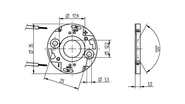 Zhaga Halterung für Samsung COB LES8 bis LES10 - Image 2