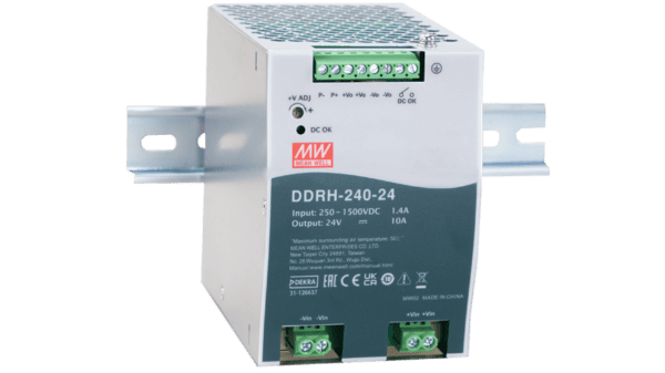 240W DC/DC-Wandler, Eingang 250...1500V, Ausgang 24V/10A
