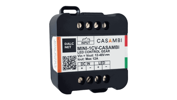 1 Kanal CASAMBI LED Dimmer, Konstantspannung 12-48VDC, kompakte Bauform