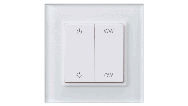 RF Wireless Wandtaster, Tunable white, Wandmontage, weiss - Image 2