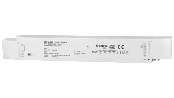 100W ZIGBEE 3.0, Tunable white, 24Vdc Konstantspannung LED Treiber
