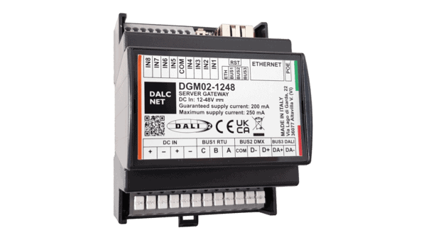 Server Gateway, 12-48VDC, DALI, DMX, MODBUS