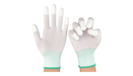 ESD Handschuhe mit Fingerspitzenverstärkung, Nylon