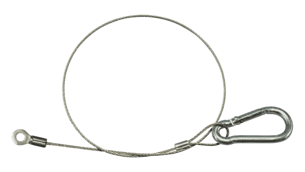 Fallsicherung 350mm, mit Öse und Karabiner