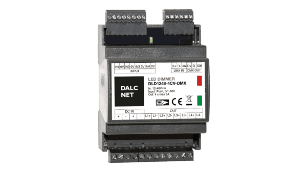 4 Kanal DMX LED Dimmer, Konstantspannung 12-48VDC