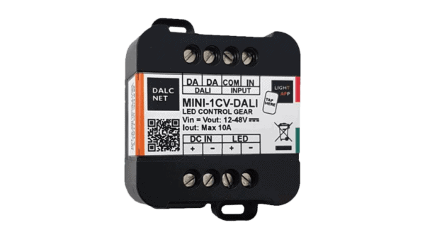 1 Kanal DALI LED Dimmer, viele DALI Parameter direkt programmierbar mit der LightApp