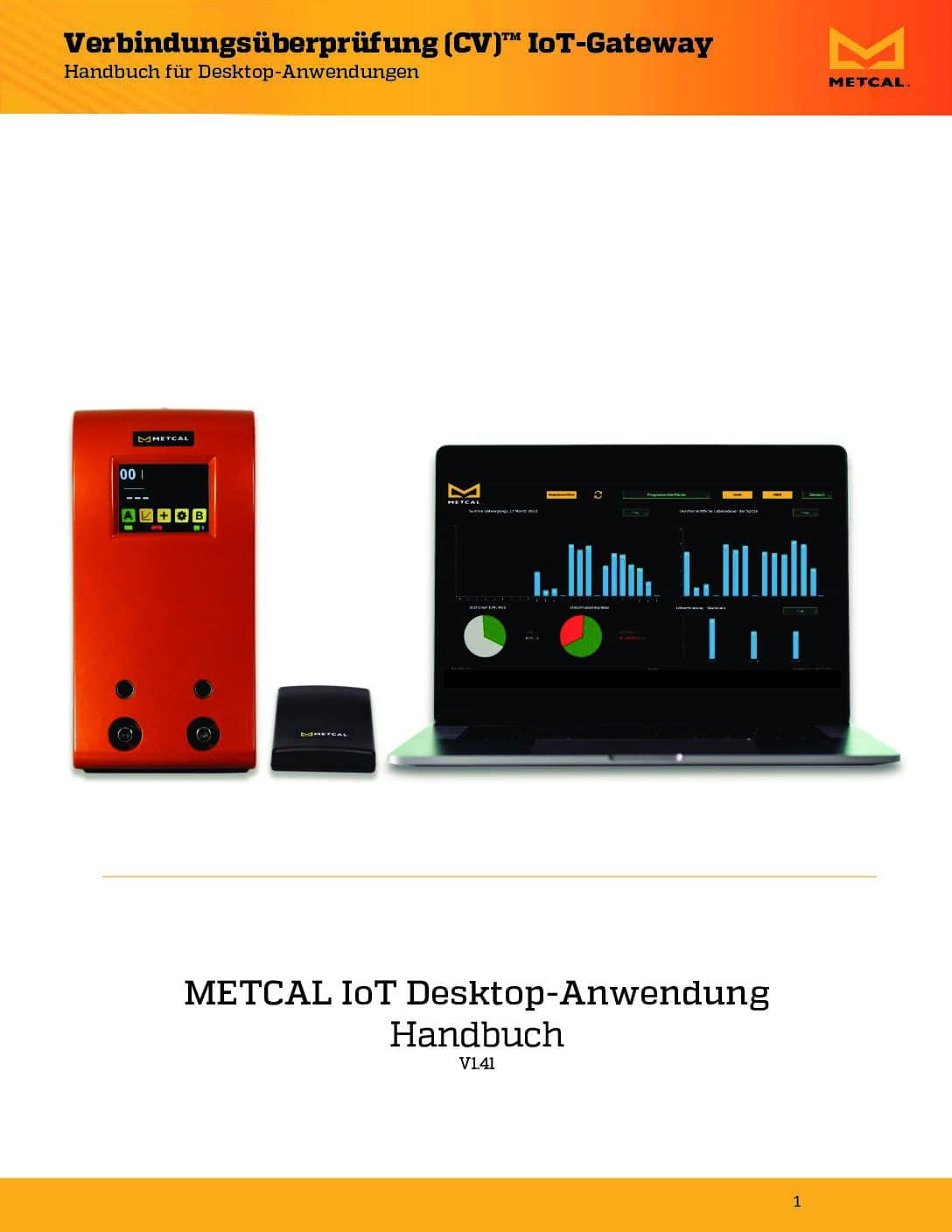 Metcal CV IOT Handbuch fur Desktop Anwendungen User Guide DE1 pdf