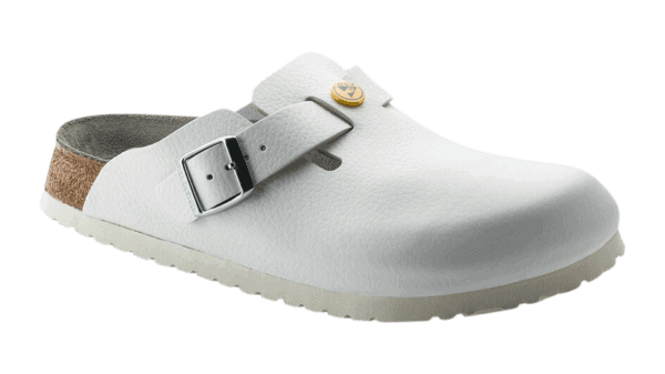 Offene ESD-Schuhe "Boston Birkenstock", weiss