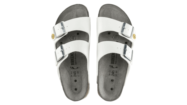 Offene ESD-Schuhe "Arizona Birkenstock", Weiss - Image 3