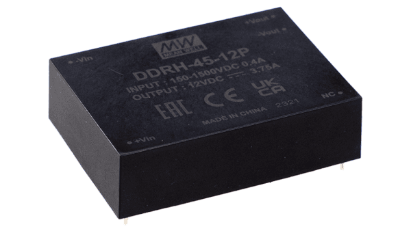 45W DC/DC-Wandler, Eingang 150...1500Vdc, Ausgang 15V/3A