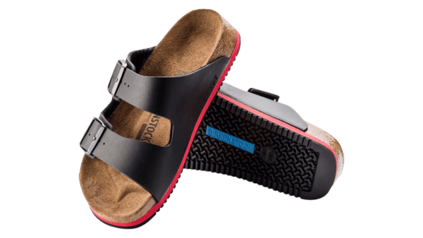Sandalen "Arizona SL Birkenstock", schwarz/rot - Image 2