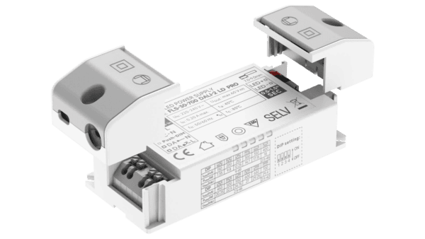 30W LED Treiber Konstantstrom 150 bis 700mA, 2.5 bis 49Vdc, DALI2, AC Push