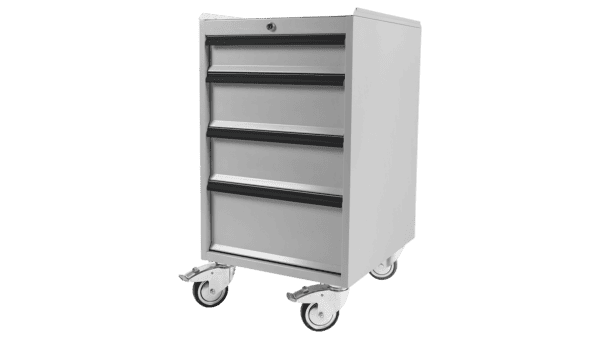 Rollbarer Schubladenblock (4 Schubladen), 455 x 520 x 700 mm