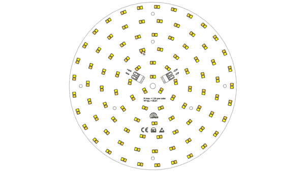 LED Modul ø180mm / TW / 3000K & 4000K / CRI >90 / 192LED