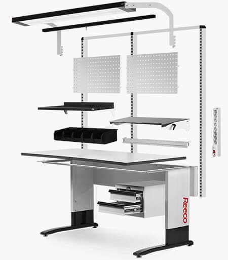 Modularer ESD Arbeitstisch