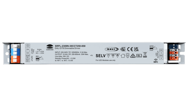 30W DALI2 DT8, AC-PUSH, Tunable white, Linearer Konstantstrom LED Treiber, NFC - Image 3