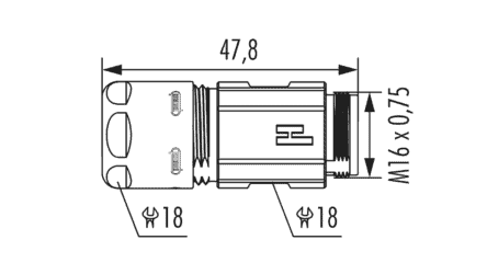 m16 connector dwg