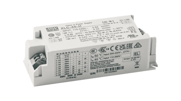 40W LED Betriebsgerät 600mA bis 1400mA/9V...54V, 3in1 dimming