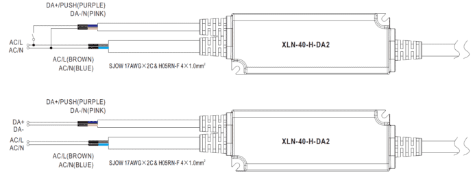 XLN 40 DA2 wiring