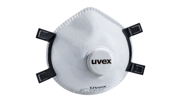 uvex silv-Air exxcel 7317 Atemschutzmaske FFP3 (80 Stück einzelverpackt)