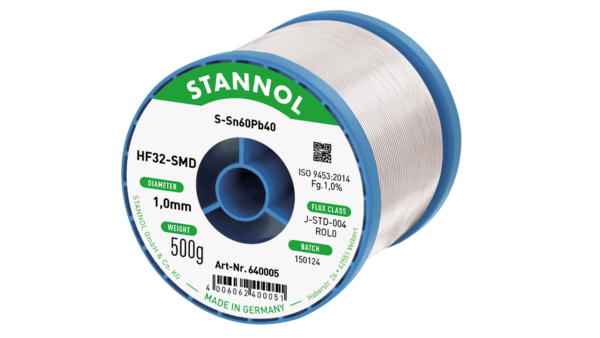 Lötdraht HF32, Sn60Pb40, RO L0, 1mm, 500g