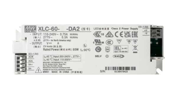 60W LED Betriebsgerät 48V/1.25A, DALI2, AC Push - Image 2