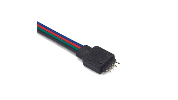 Flachstecker, 4polig mit Anschlusskabel RGB - Image 2