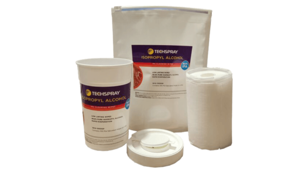 Techspray Isopropyl 99,8% Alkohol Vorgetränkte Tücher (13cm x 20cm) 100stk.