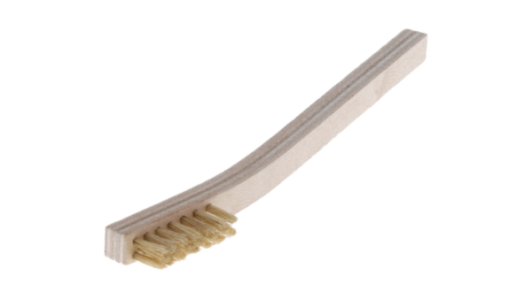 Tech Brush - Holzgriff  mit Schweinehaar , 6,35mm x 34,9 mm-11,1mm, Griff 19,7cm