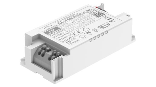 20W LED Treiber Konstantstrom 80 bis 500mA, 2.5 bis 49Vdc, DALI2, AC Push, NFC - Image 2