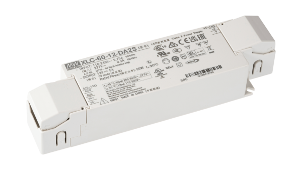 60W LED Betriebsgerät 12V/5A, DALI2, AC Push, Independent