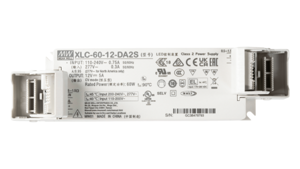 60W LED Betriebsgerät 12V/5A, DALI2, AC Push, Independent - Image 3