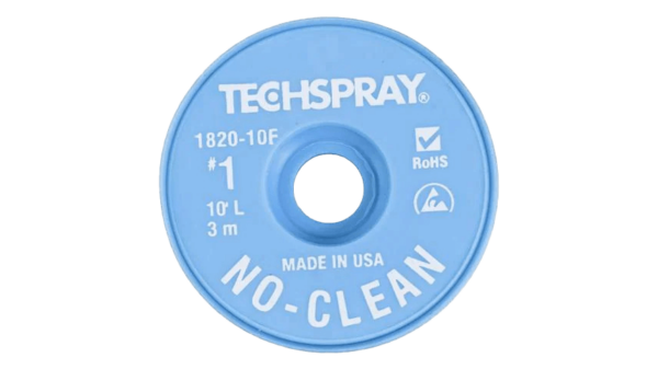 Techspray Entlötlitze ESD, 0.9mm x 3m, flussmittelbeschichtet, No-Clean