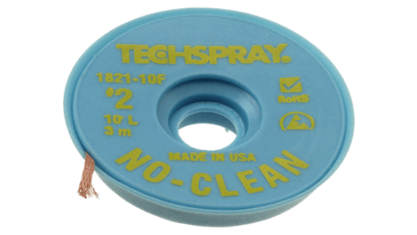 Techspray Entlötlitze ESD, 1.4mm x 3m, flussmittelbeschichtet, No-Clean