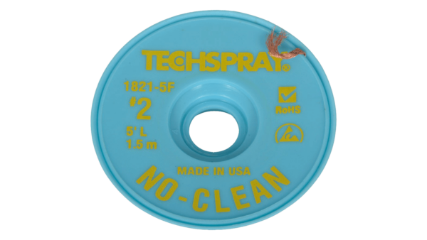 Techspray Entlötlitze ESD, 1.4mm x 1.5m, flussmittelbeschichtet, No-Clean