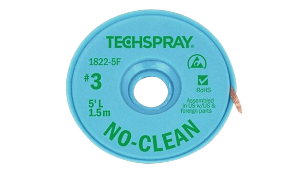 Techspray Entlötlitze ESD, 1.9mm x 1.5m, flussmittelbeschichtet, No-Clean