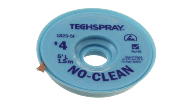 Techspray Entlötlitze ESD, 2.5mm x 1.5m, flussmittelbeschichtet, No-Clean